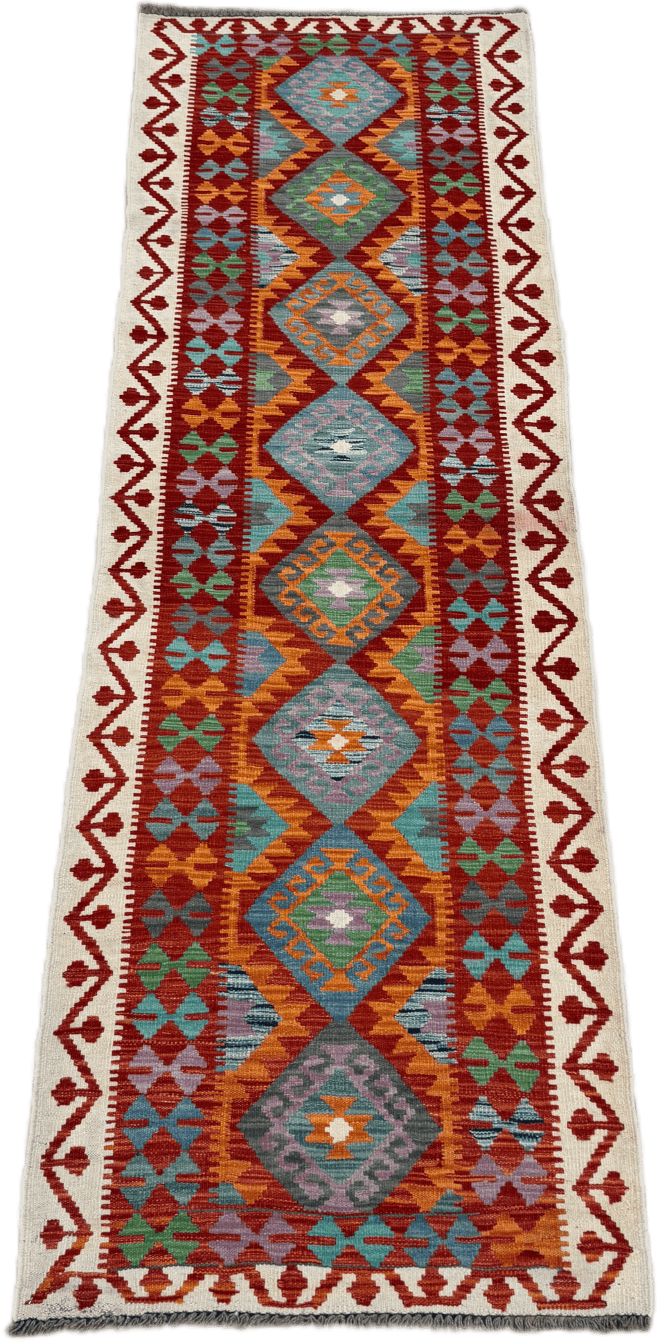 Chobi Kilim Rug - 290 cm x 87 cm