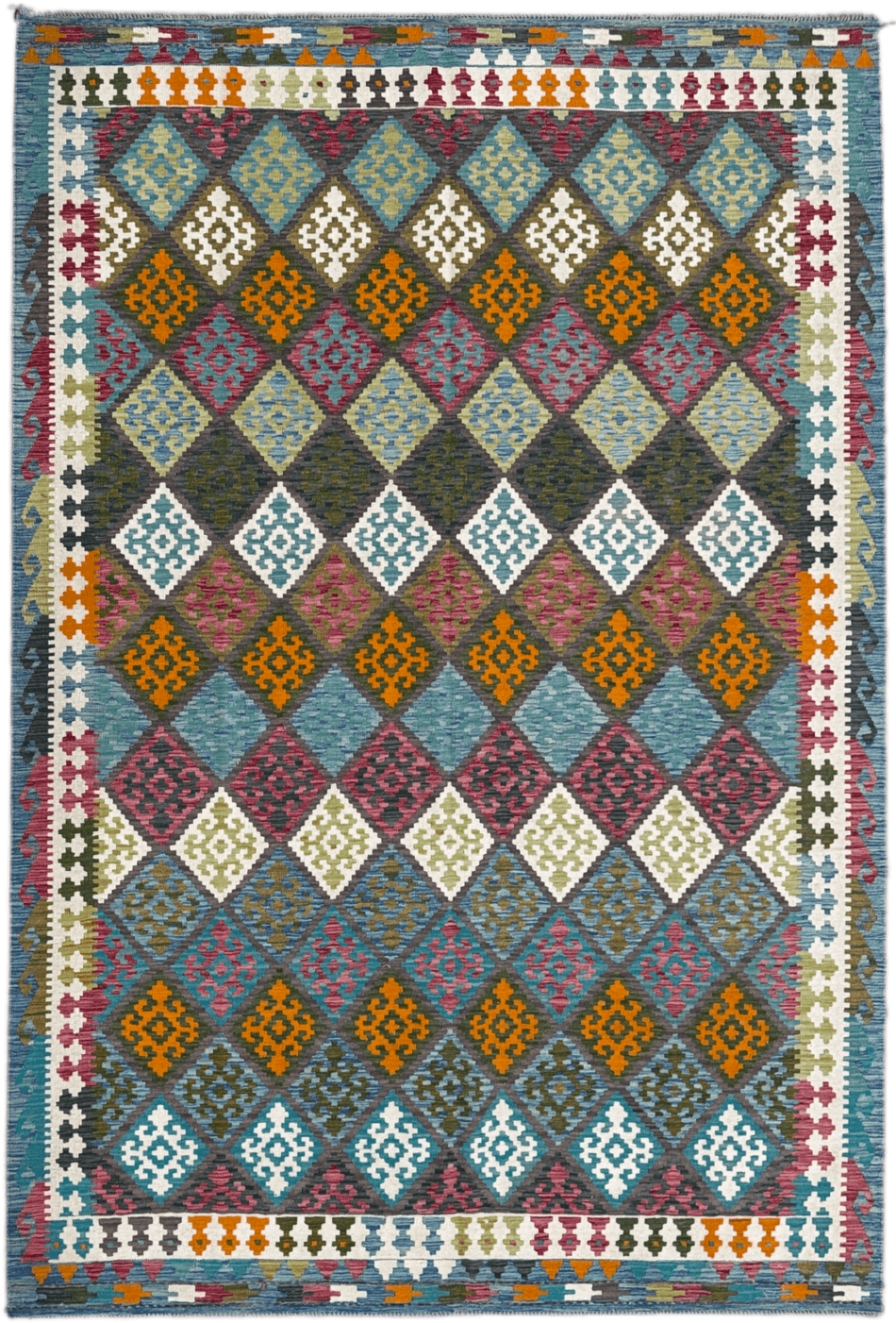 Chobi Kilim Rug - 307 cm x 208 cm