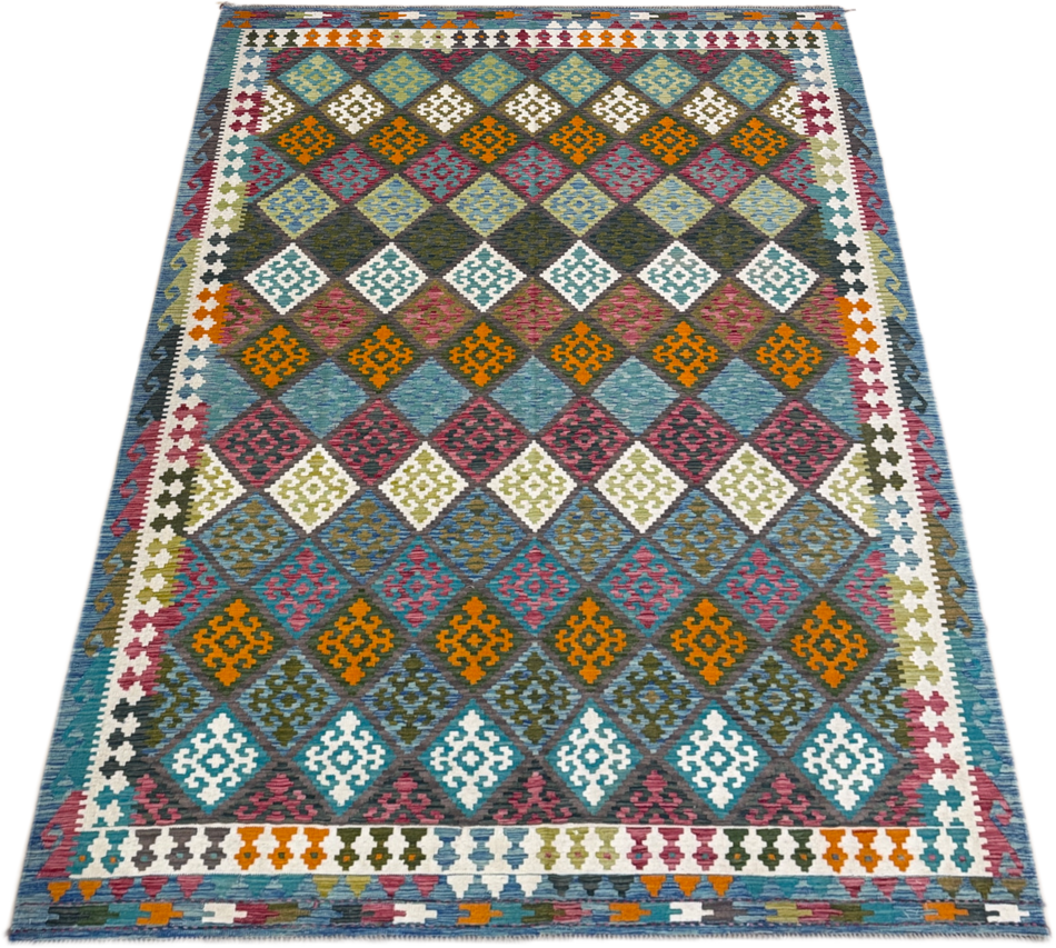 Chobi Kilim Rug - 307 cm x 208 cm