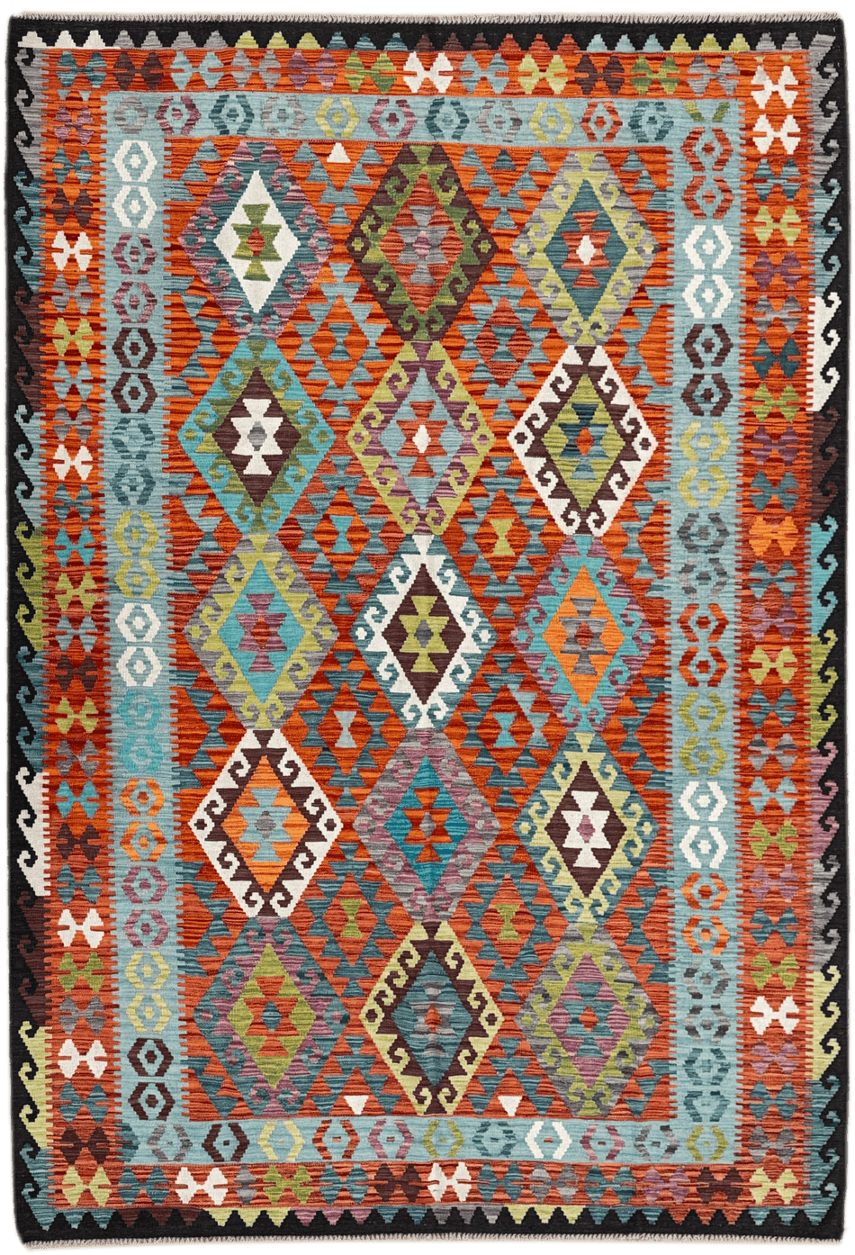Chobi Kilim Rug - 296 cm x 205 cm
