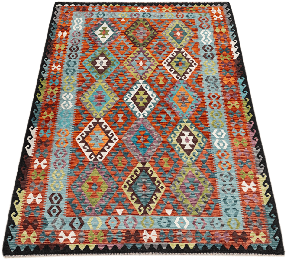 Chobi Kilim Rug - 296 cm x 205 cm