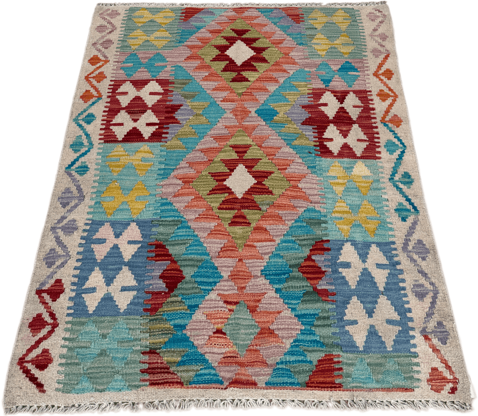 Chobi Kilim Rug - 108 cm x 80 cm