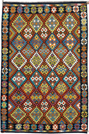 Chobi Kilim Rug - 251 cm x 167 cm
