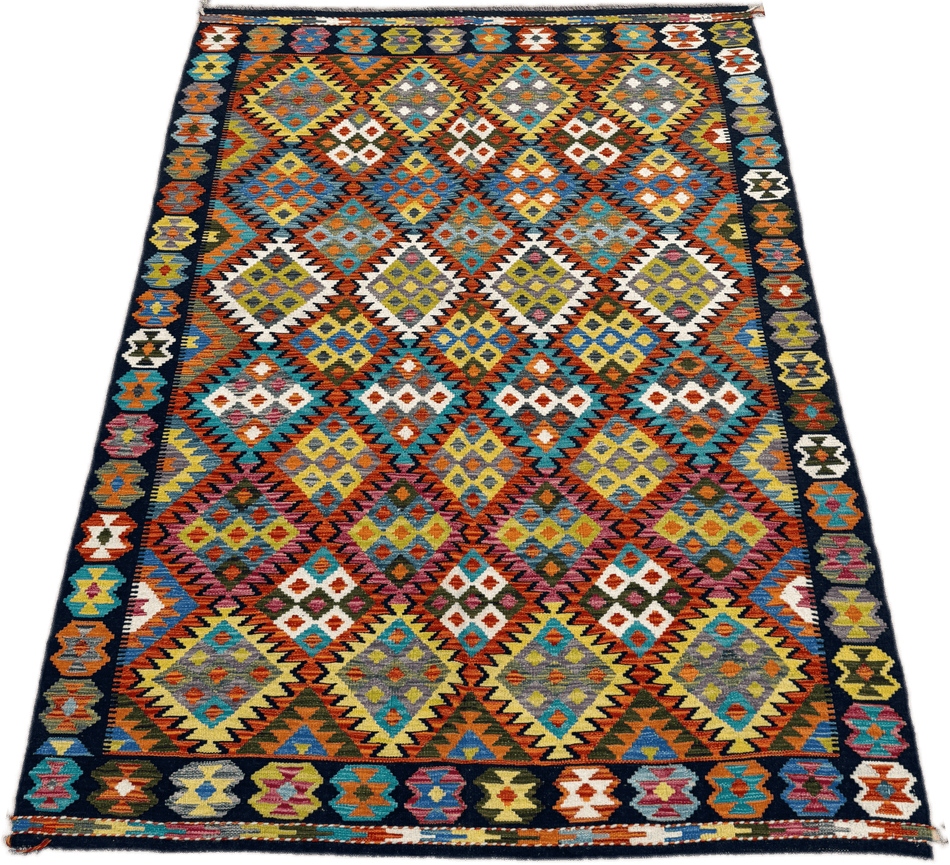 Chobi Kilim Rug - 251 cm x 167 cm