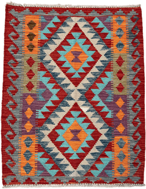Chobi Kilim Rug - 108 cm x 87 cm