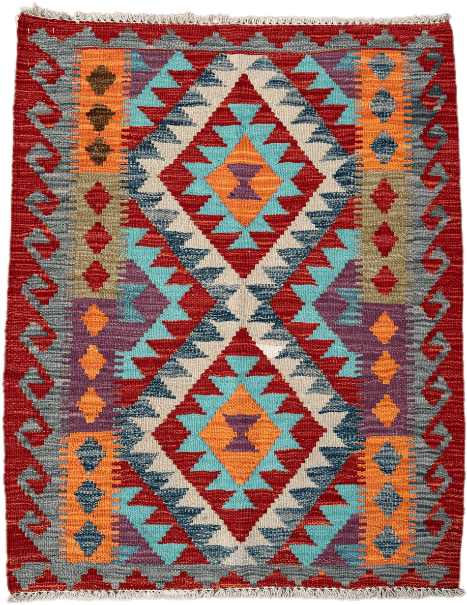 Chobi Kilim Rug - 108 cm x 87 cm