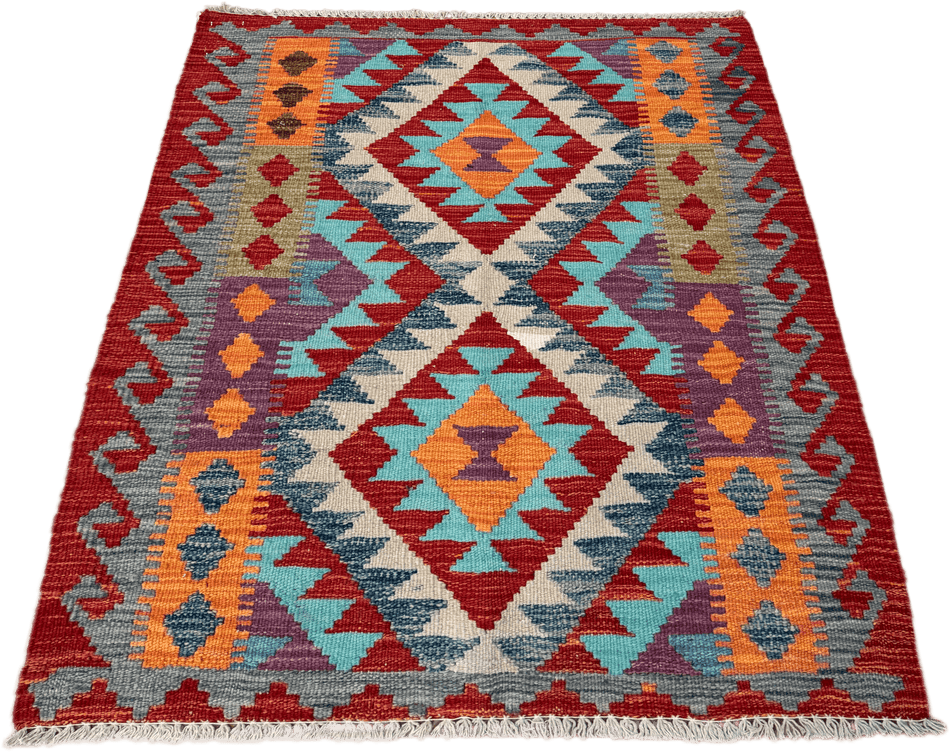 Chobi Kilim Rug - 108 cm x 87 cm