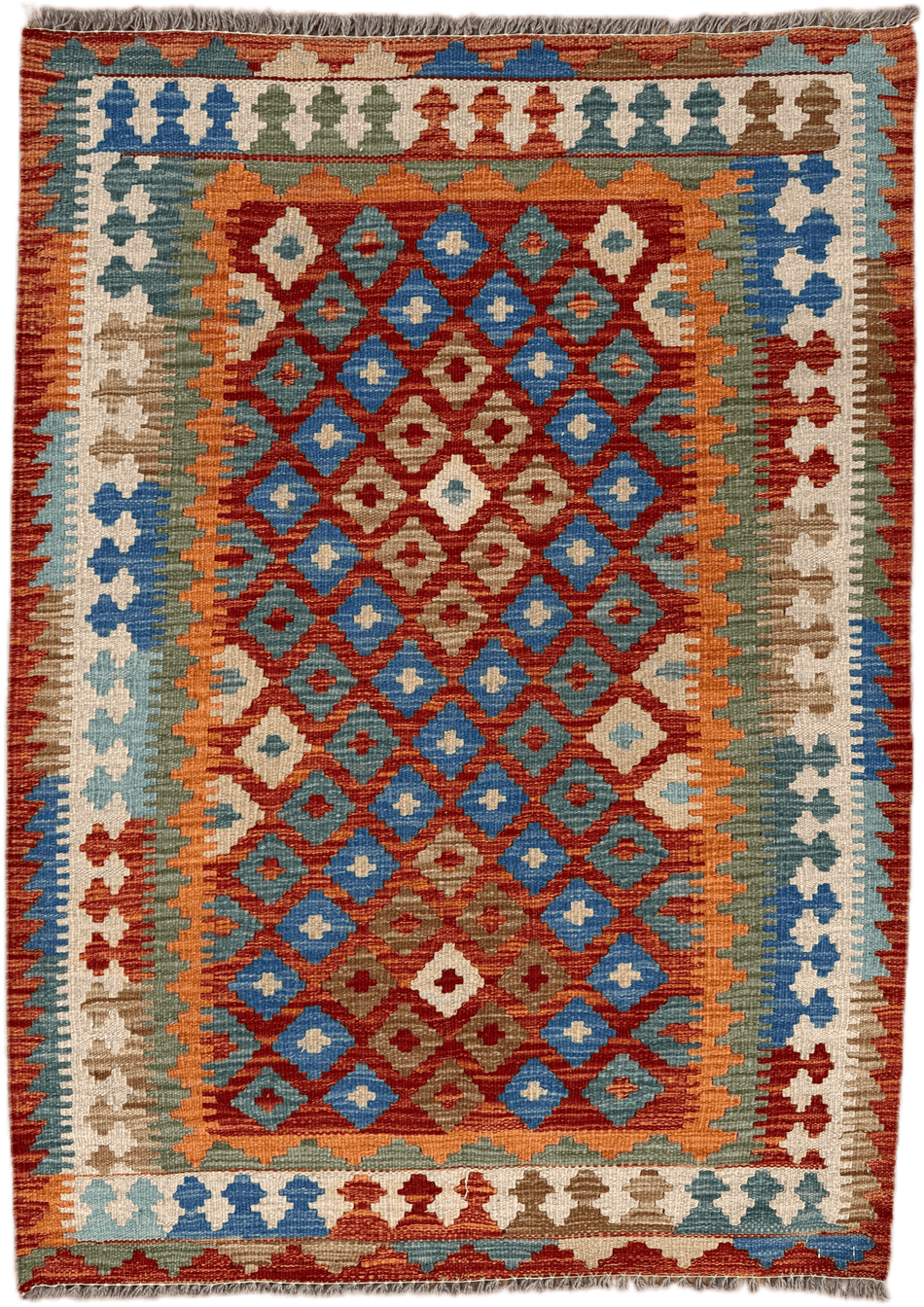 Chobi Kilim Rug - 122 cm x 88 cm