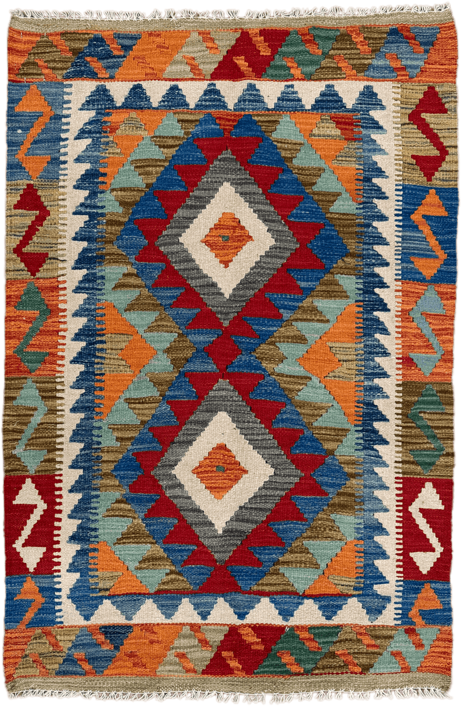 Chobi Kilim Rug - 124 cm x 81 cm