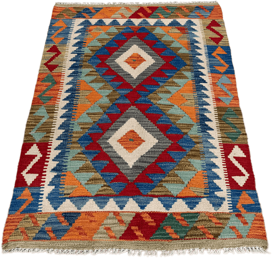 Chobi Kilim Rug - 124 cm x 81 cm