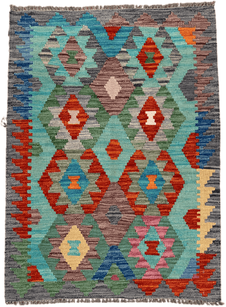 Chobi Kilim Rug - 112 cm x 82 cm