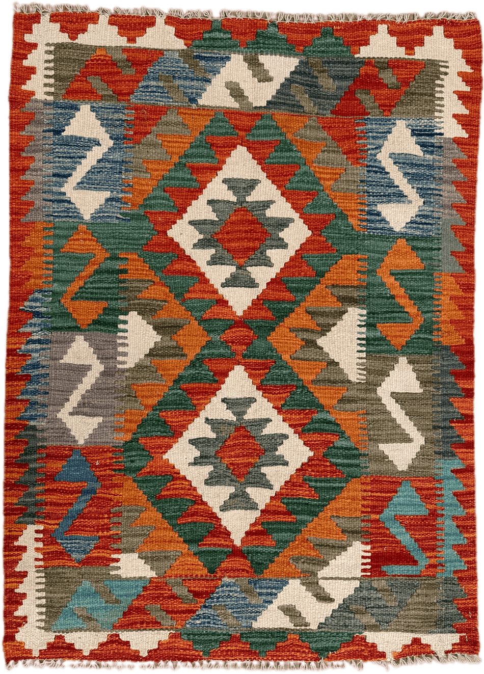 Chobi Kilim Rug - 113 cm x 84 cm