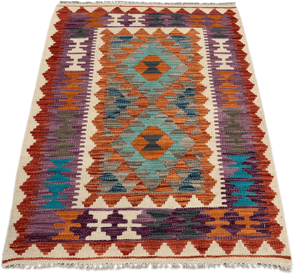 Chobi Kilim Rug - 117 cm x 82 cm