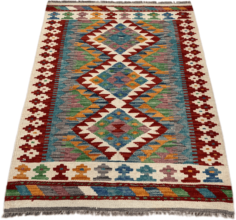 Chobi Kilim Rug - 117 cm x 81 cm