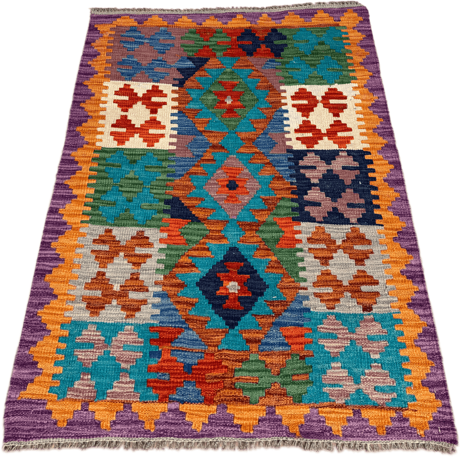 Chobi Kilim Rug - 120 cm x 80 cm