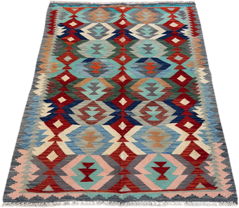 Chobi Kilim Rug - 174 cm x 124 cm