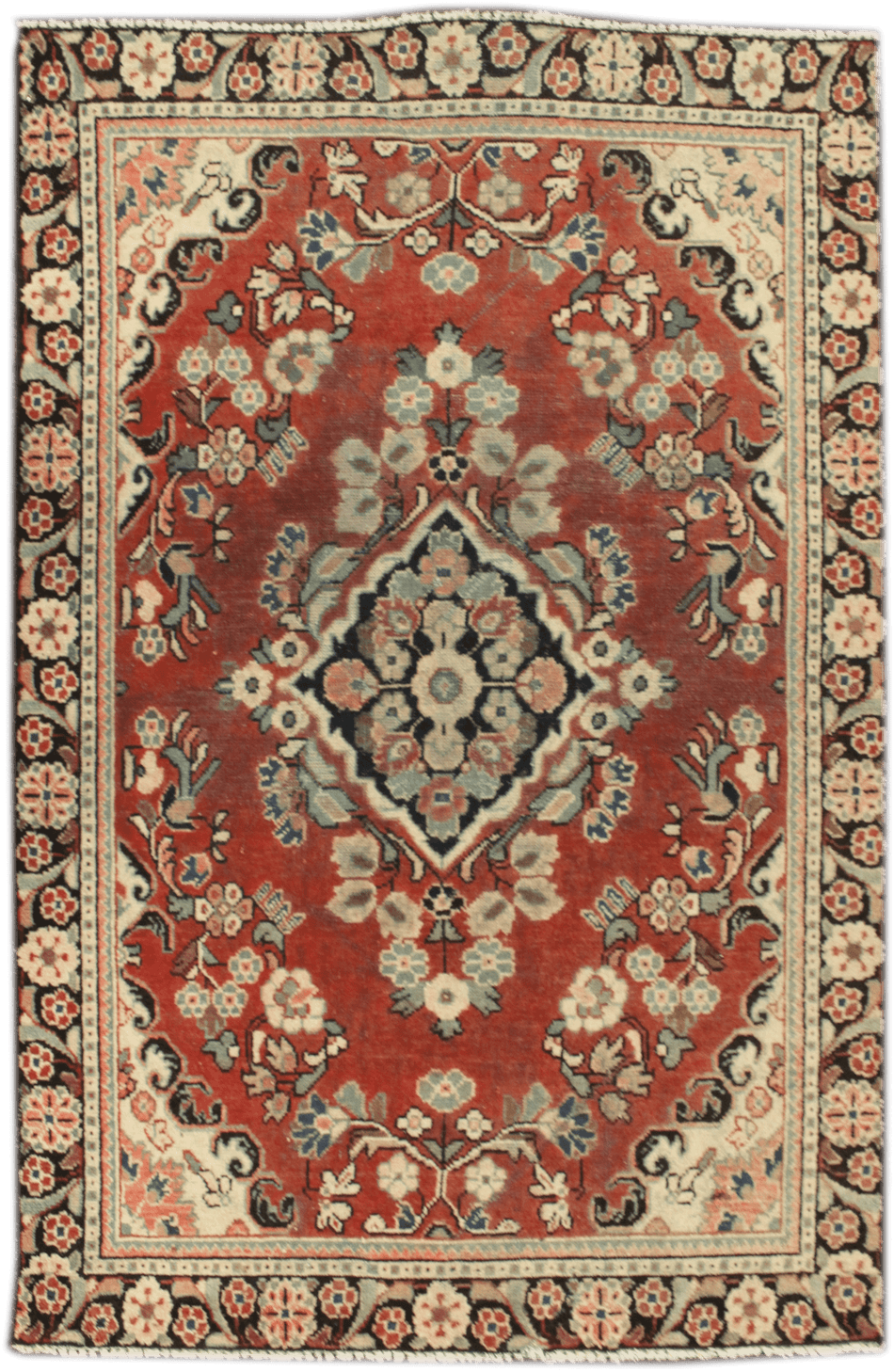 Vintage Tabriz Rug - 191 cm x 125 cm