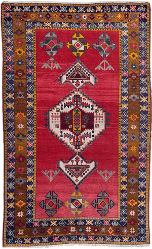 Vintage Hamadan Rug - 245 cm x 150 cm