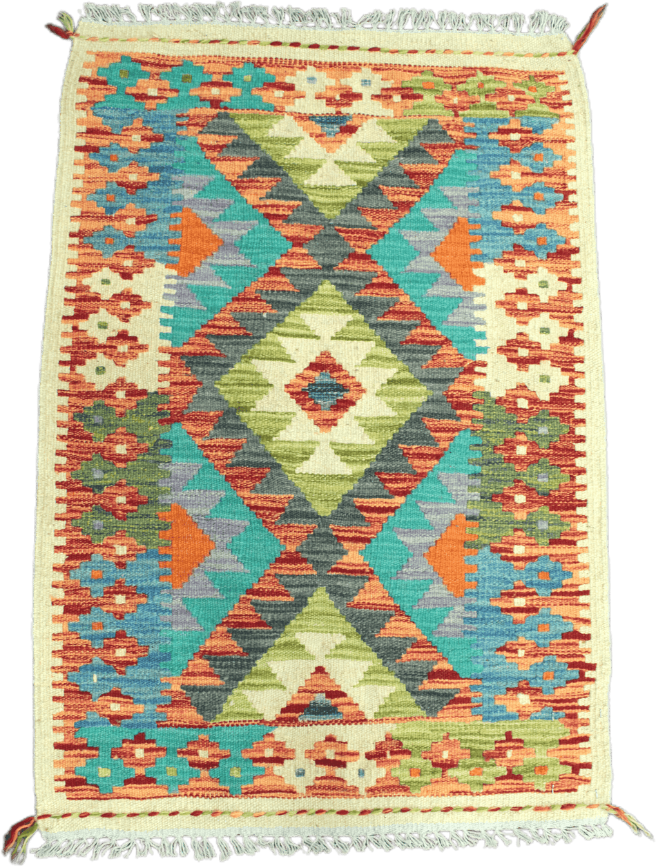 Chobi Kilim Rug  - 93 cm x 63 cm