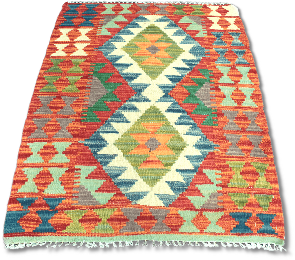 Chobi Kilim Rug  - 91 cm x 67 cm