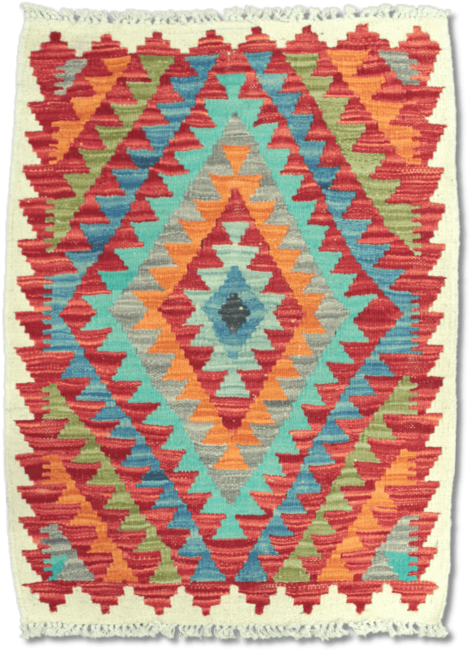 Chobi Kilim Rug  - 87 cm x 66 cm