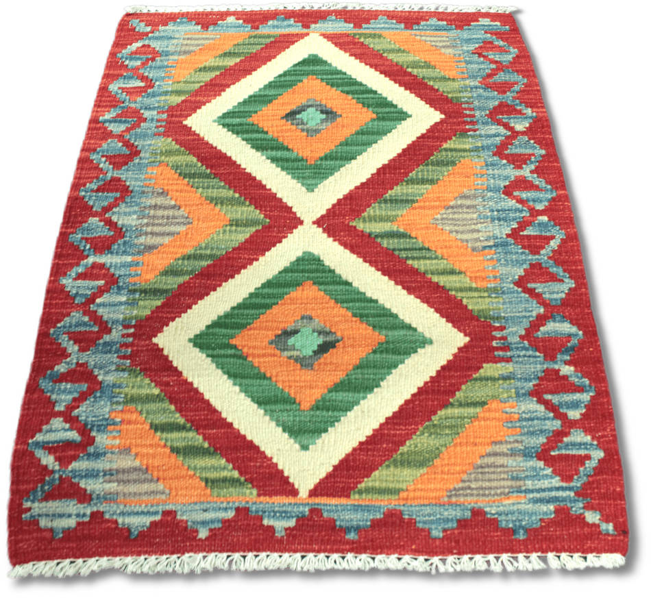 Chobi Kilim Rug  - 86 cm x 63 cm