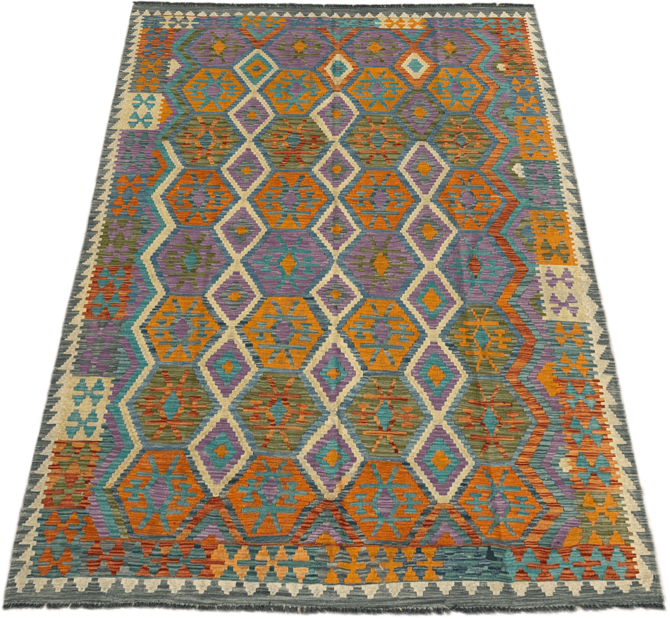 Chobi Kilim Rug - 302 cm x 200 cm
