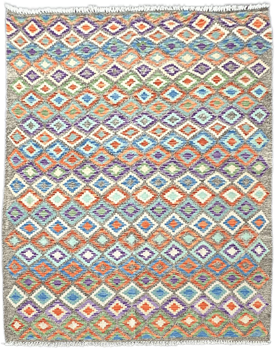 Chobi Kilim Rug - 200 cm x 158 cm
