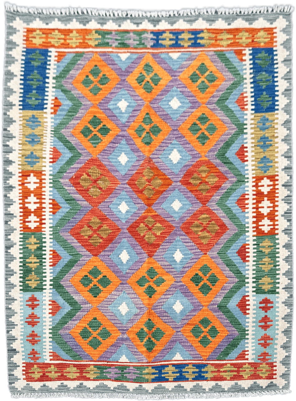 Chobi Kilim Rug - 176 cm x 130 cm