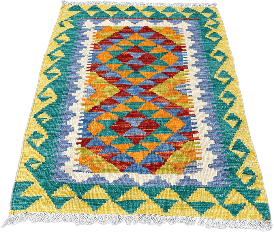 Chobi Kilim Rug - 85 cm x 65 cm