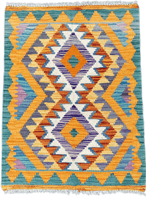 Chobi Kilim Rug - 81 cm x 60 cm