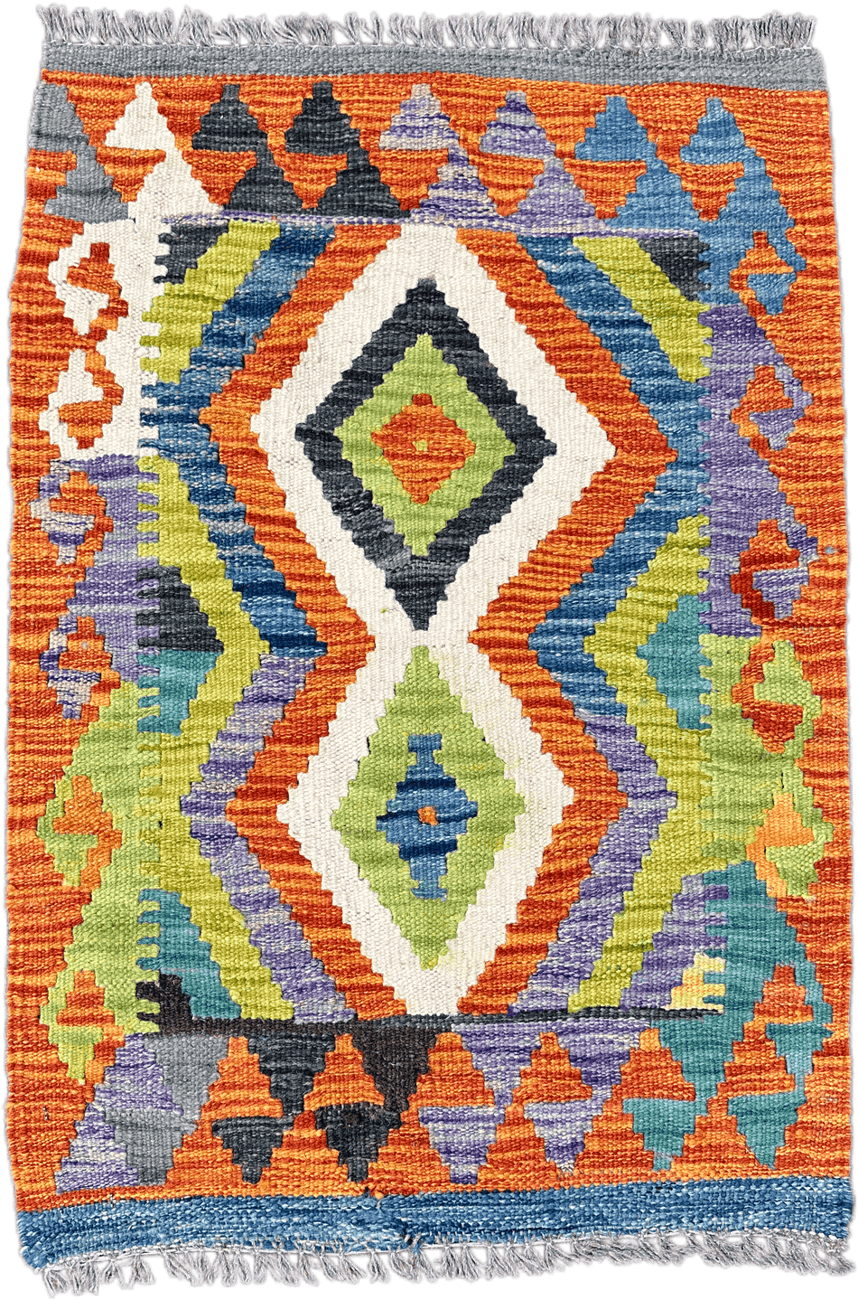 Chobi Kilim Rug - 85 cm x 56 cm