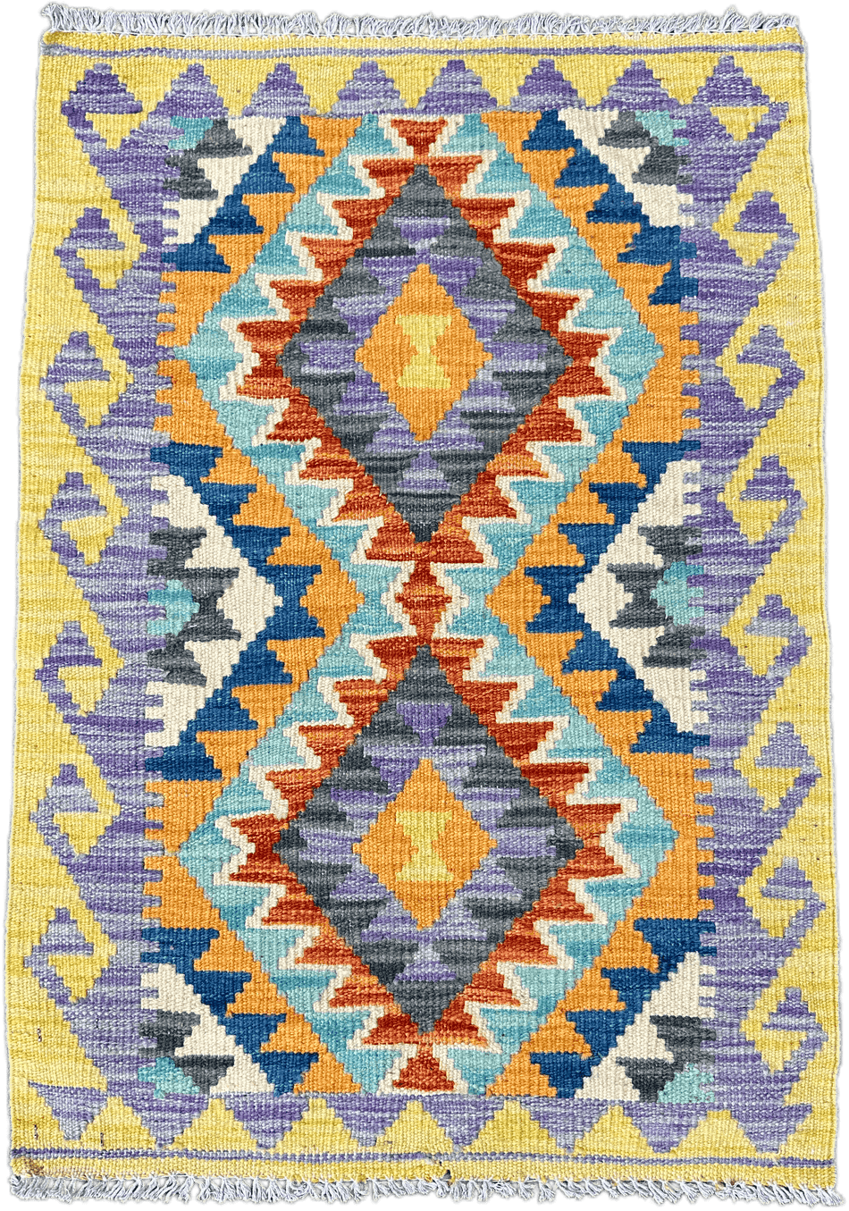 Chobi Kilim Rug - 88 cm x 61 cm