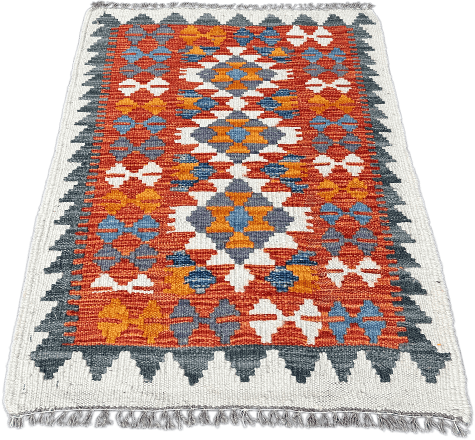 Chobi Kilim Rug - 83 cm x 58 cm