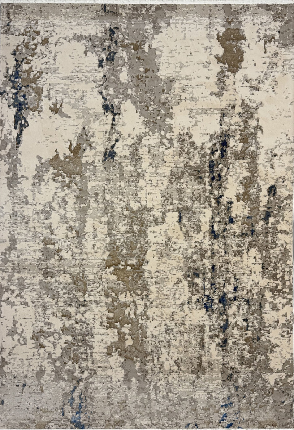 Paradise 1 Modern Beige & Blue Rug
