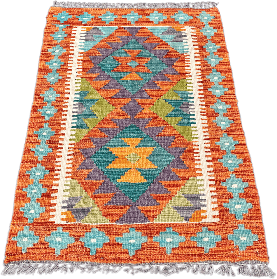 Chobi Kilim Rug - 92 cm x 57 cm