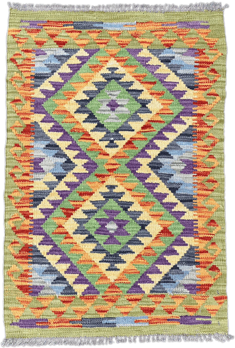 Chobi Kilim Rug - 83 cm x 56 cm