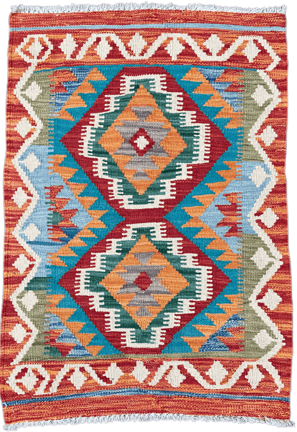 Chobi Kilim Rug - 89 cm x 61 cm