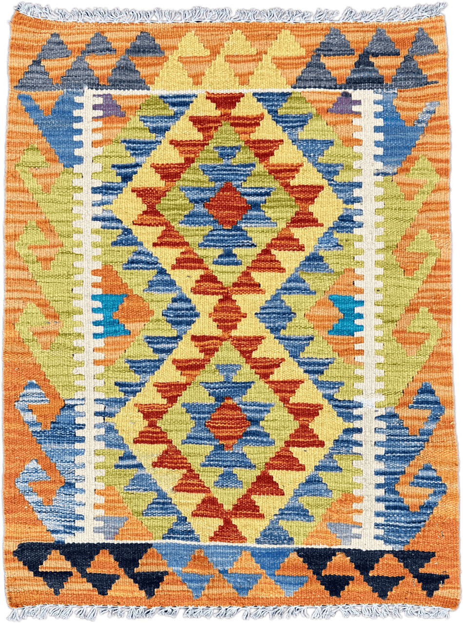 Chobi Kilim Rug - 82 cm x 61 cm