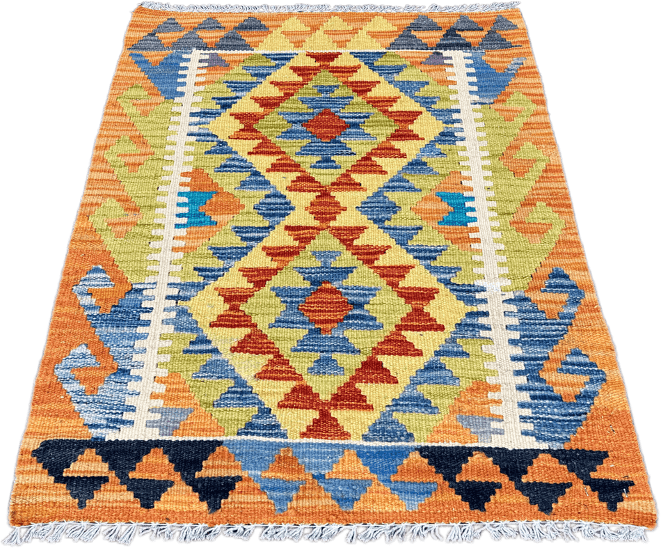 Chobi Kilim Rug - 82 cm x 61 cm