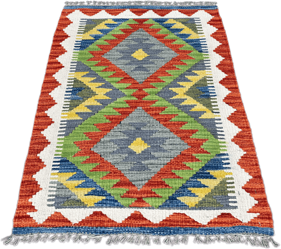 Chobi Kilim Rug - 89 cm x 61 cm