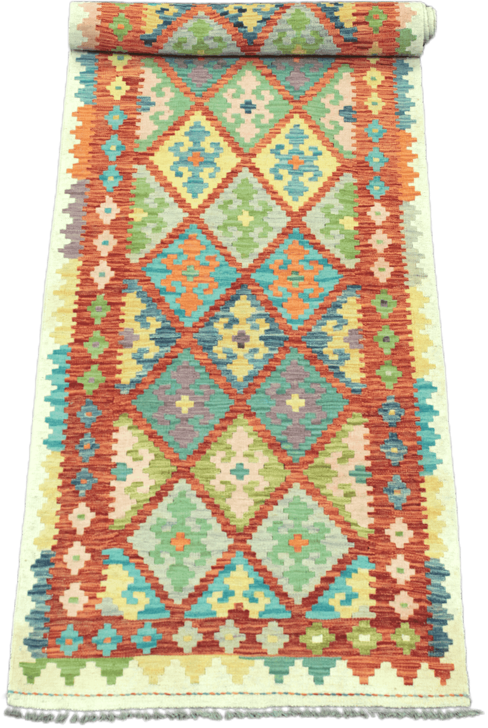 Chobi Kilim Rug  - 301 cm x 85 cm