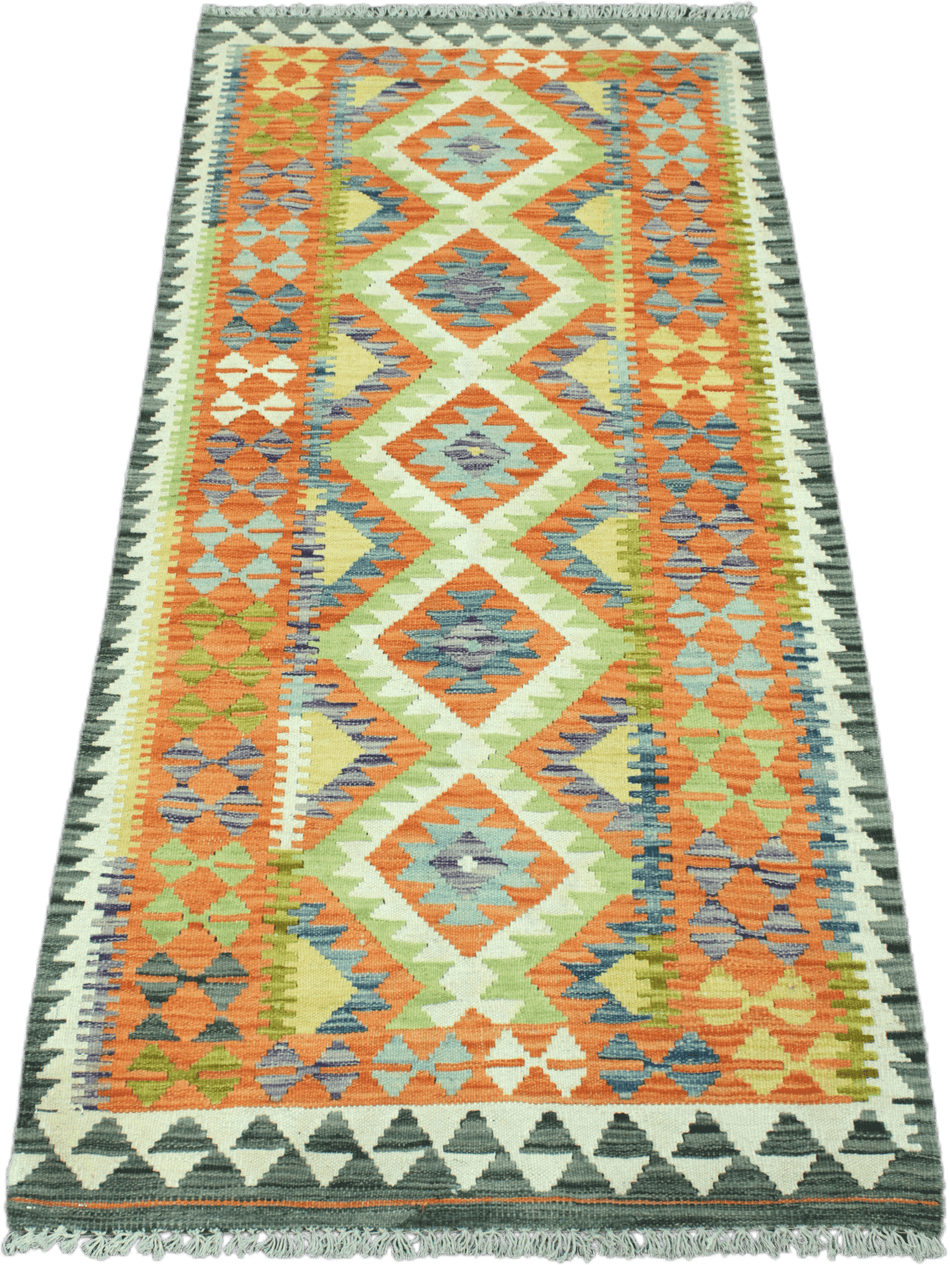 Chobi Kilim Rug  - 177 cm x 88 cm