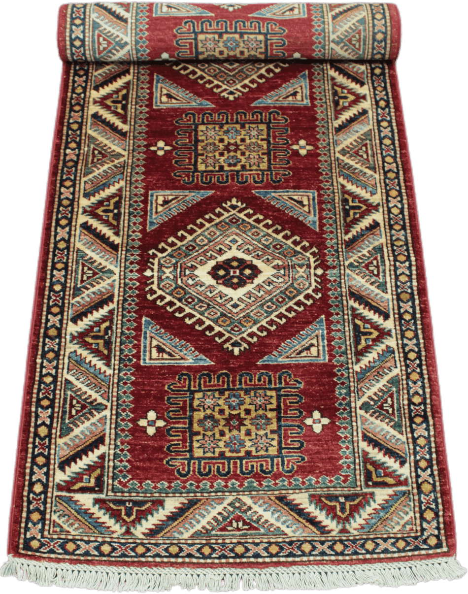 Super Kazak Rug  - 241 cm x 80 cm