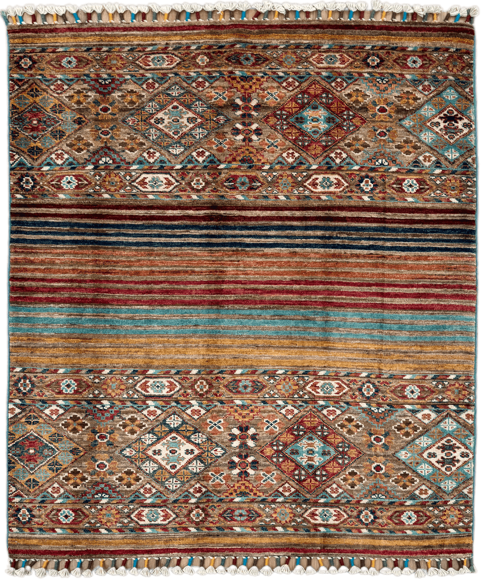 Khurjeen Rug - 123 cm x 102 cm