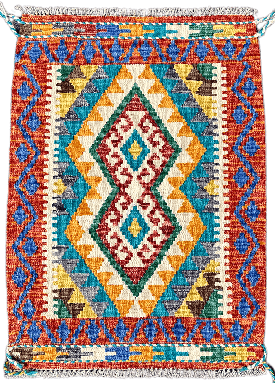Chobi Kilim Rug - 86 cm x 63 cm