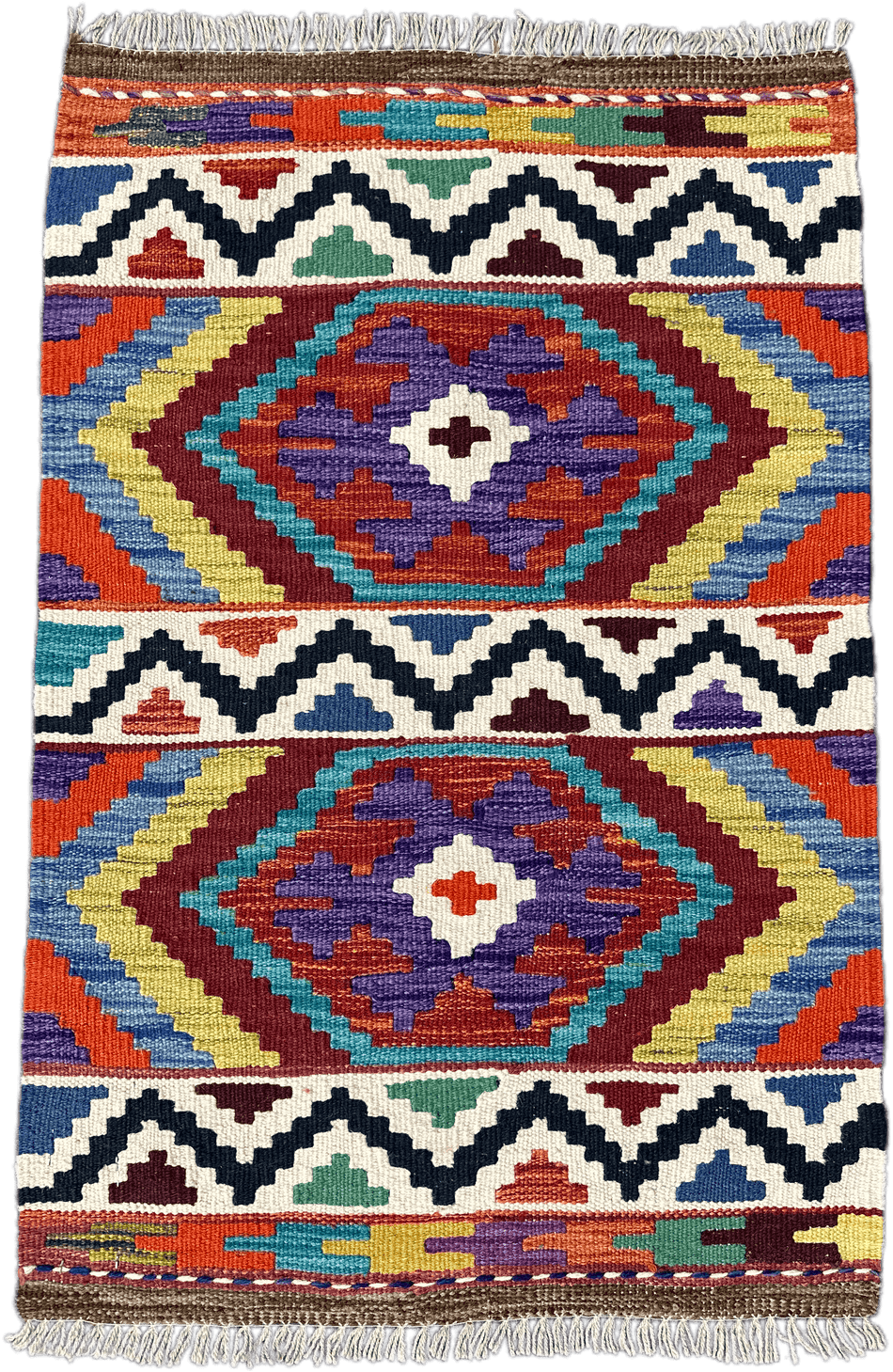 Chobi Kilim Rug - 92 cm x 60 cm