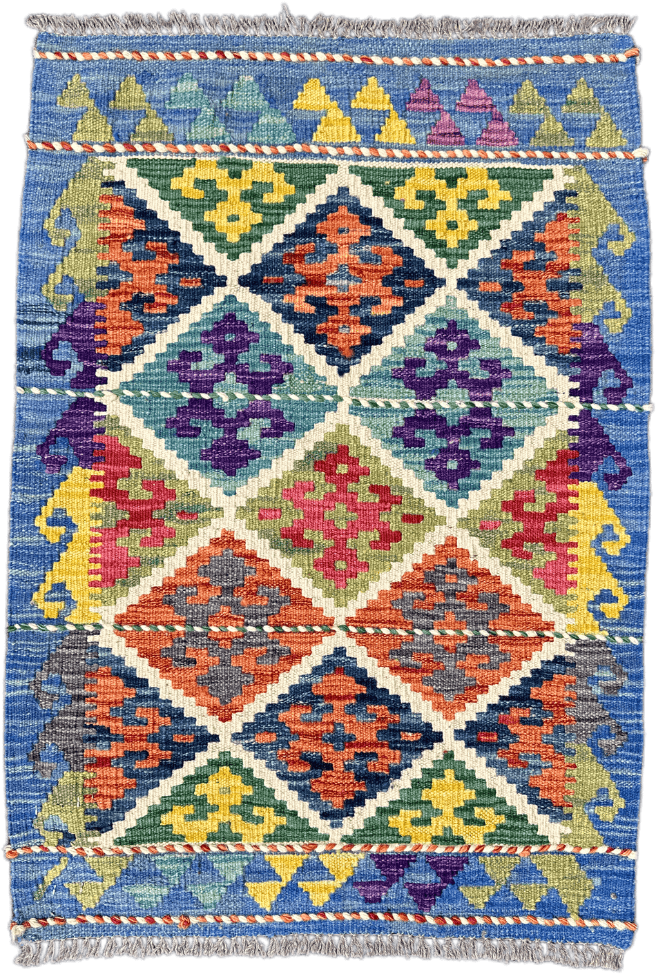 Chobi Kilim Rug - 84 cm x 60 cm