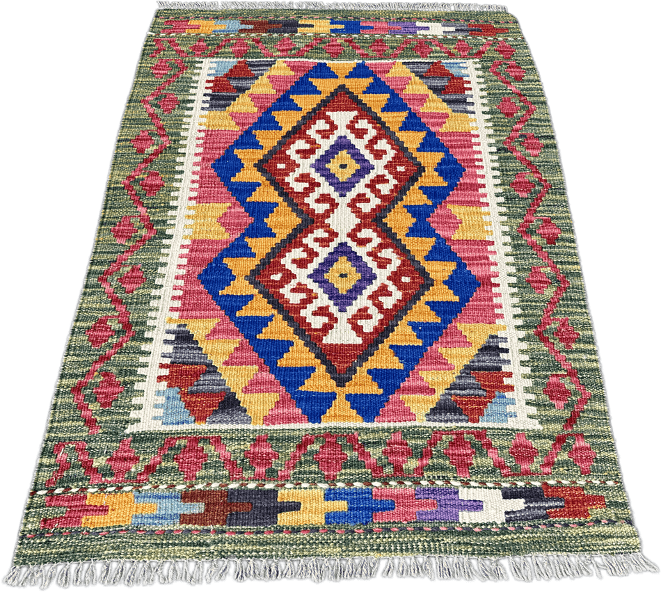 Chobi Kilim Rug - 92 cm x 61 cm