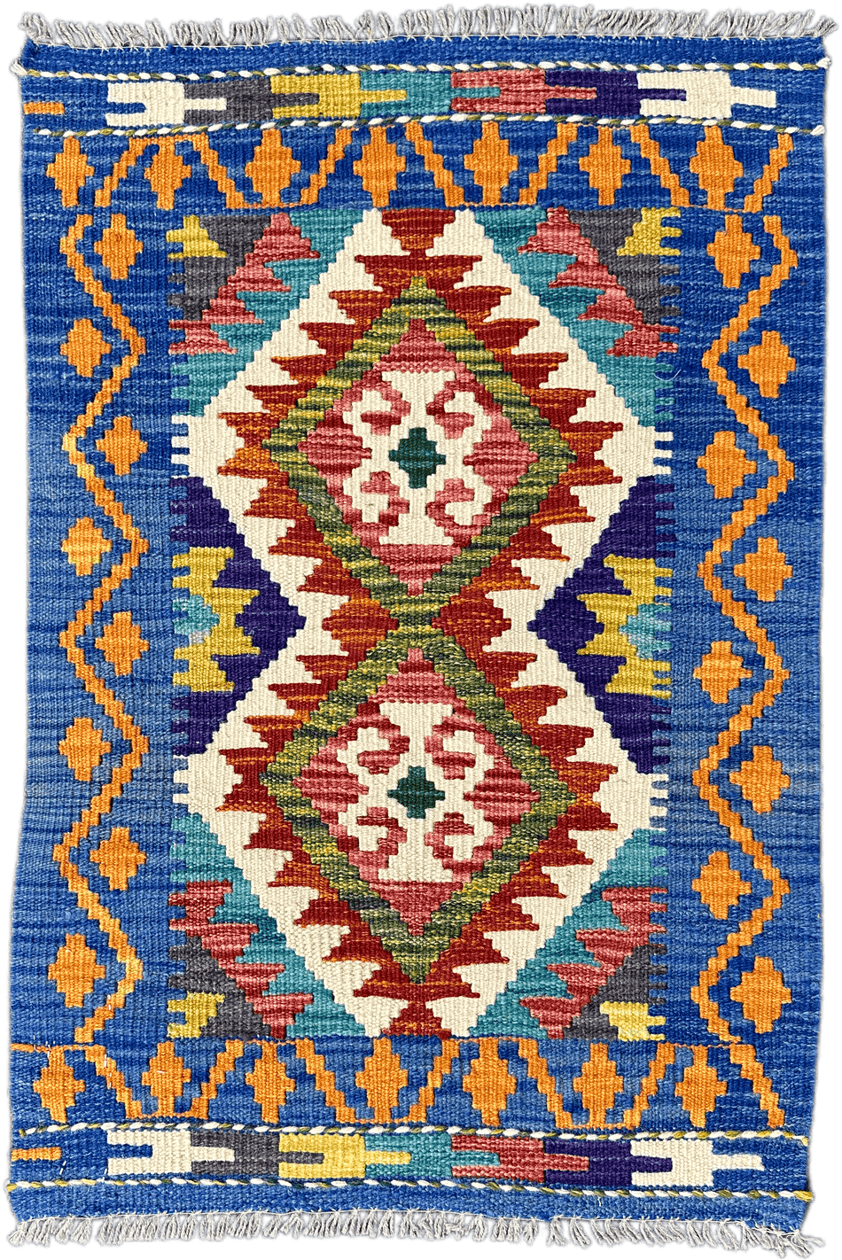 Chobi Kilim Rug - 86 cm x 58 cm